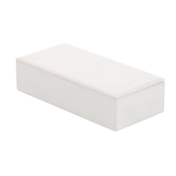 JohnRichard Faux Leather Decorative Box Wayfair